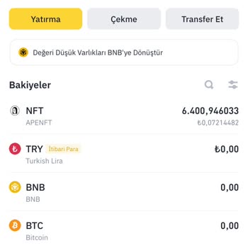 Binance Spot Cüzdanında Görünmeyen Para