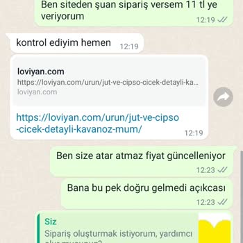 Loviyan Anlık Fiyat Değişikliği Hayal Kırıklığı