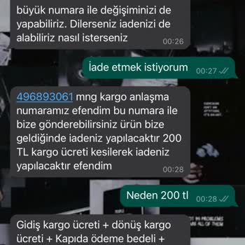 Sihirli Ayakkabı İadenin Eksik Ücretle Kabul Edilmesi