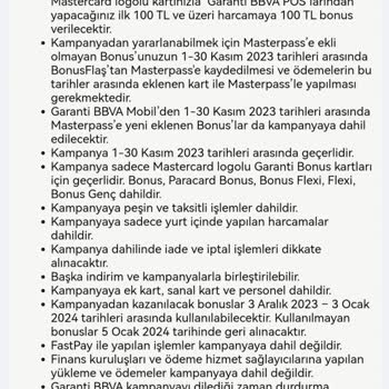 Garanti Bankası Masterpass Kart Kayıt Kampanyası