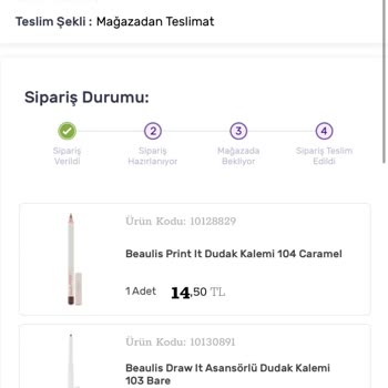 Gratis Ürünlerim 8 Gündür Sipariş Alındı Olarak Gözüküyor