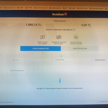 Denizbank Kurtaran Hesap Ekstrede Görünemeyen Eksilme