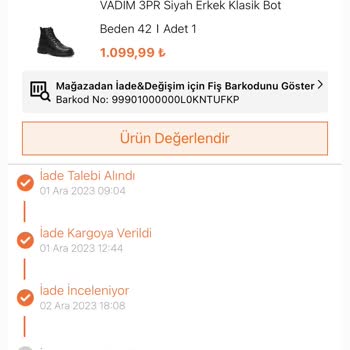 FLO Ayakkabı FLO İade Bekleme