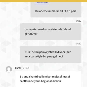 Kolaybet Param Yatmadığı Halde Yattı Görünüyor