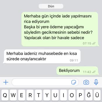 Malitur Ücret İadesi Yapılmadı