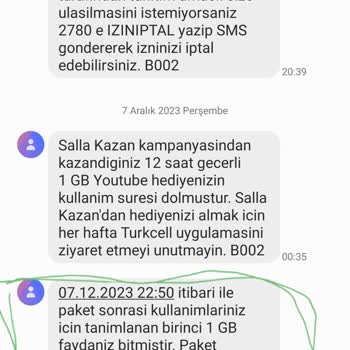 Turkcell İnternet Aşımı Sorunu