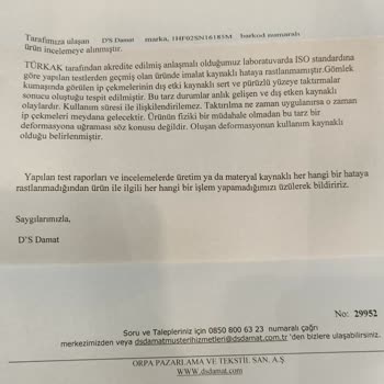 D'S Damat Ürün Deformesi