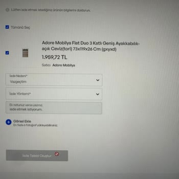 İdefix Ürünü İade Edemiyorum, Kimse İlgilenmiyor, Dönüş Yapmıyor