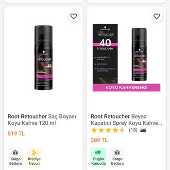 Trendyol Root Retoucher Saç Boyası Mağaza Harici Stoklamış Ve Daha Pahalı Satış