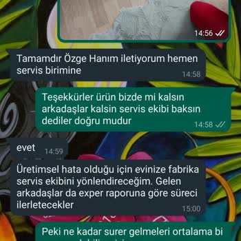 Bellona Akınsaray Eryaman Hizmet Sorunu