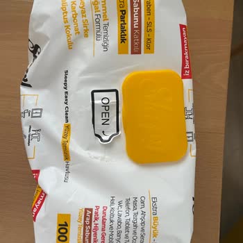 Sleepy Temizlik Mendili Paketinde Üretim Hatası Olması