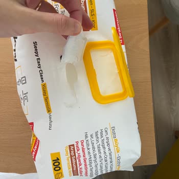 Sleepy Temizlik Mendili Paketinde Üretim Hatası Olması