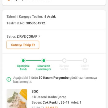 Trendyol Zirve Çorap Satıcısından Alışveriş Yaptım Satıcı Bulunmuyor