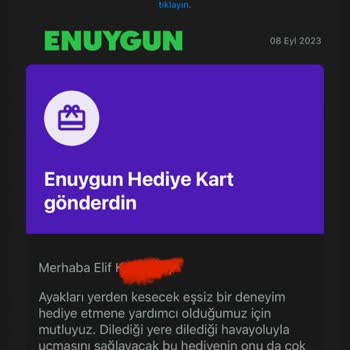 Enuygun.com Hediye Kart Puanları Hesabımıza Aktarılmadı