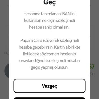 Papara Kart Sözleşmem Onaylanmadı