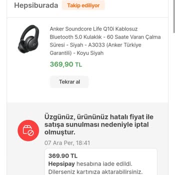 Hepsiburada İnsan Aklı İle Dalga mı Geçiyorsunuz?
