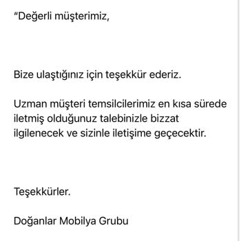 Doğtaş Mobilya Ürün Tesliminin Yapılmaması