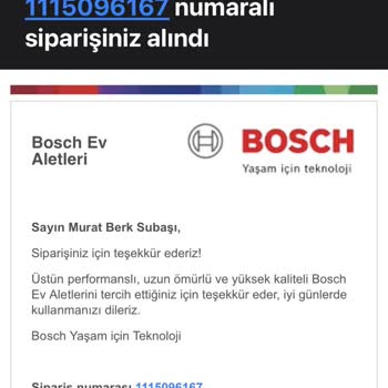 Bosch Stokta Olmayan Ürünün Satılması