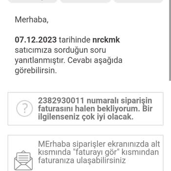 Trendyol Kurumsal Faturam Gelmedi