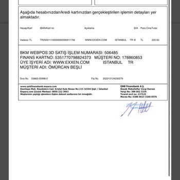 Exxen Karttan Para Çekiyor