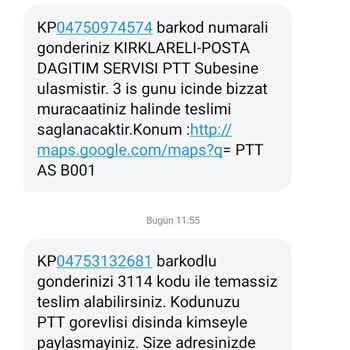 Sürat Kargo PTT, Sürat Ve Trendyol Express Tarafından Gelen Yanlış Kargo Mesajları