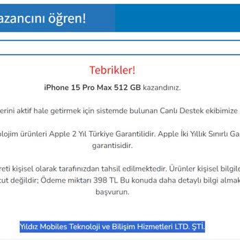 Yıldız Mobiles Yanıltmacası!