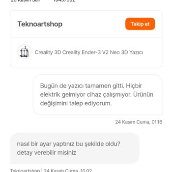 Creality Ürün İadesi Ve Para İadesi, Ayıplı Mal