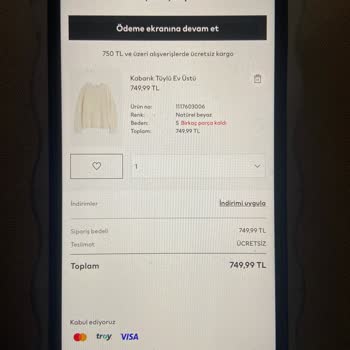 H&M Stokta Olan Ürünün Stokta Görünmemesi