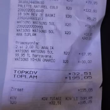 Watsons Fazla Fiyat Ödeme