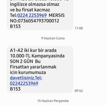 Just English Mesajları İptal Olmuyor