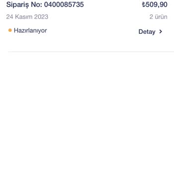 Penti Siparişlerimi Göndermiyor. Sipariş No:0400085735