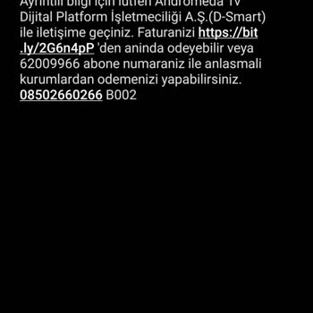 D Smart Yanlış Bilgilendirme İle Yapılan Aboneliğin İptalini Yapmama