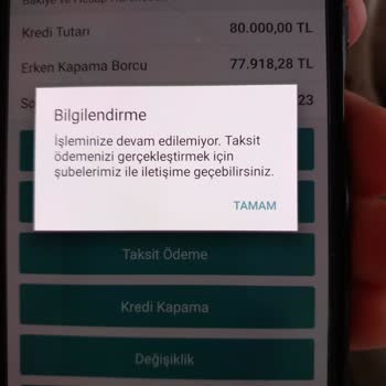 Garanti Bankası Kredi Taksiti Erken Ödeme Engeli