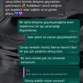 Pull And Bear - Bilgim Dışı Kargo İade Talebi