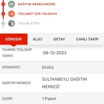 KARGOMsende Teslim Edilmeyen Kargo