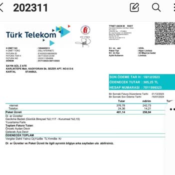 Türk Telekom Evde İnternet Fatura İtirazı