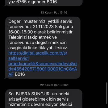 Arçelik Tamiri Olmayan Beyaz Esya