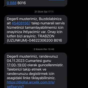 Arçelik Tamiri Olmayan Beyaz Esya