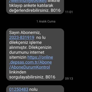 Depsaş Güvence Bedeli İadesi Gönderilmedi