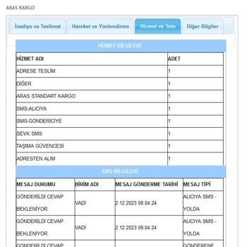 Aras Kargo Teslim Edilmeyen Kargo