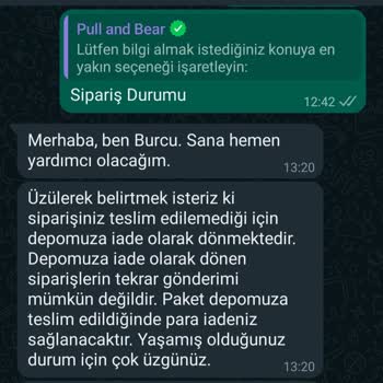 Pull & Bear İade Ürün