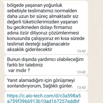 Horoz Lojistik Müşteri Temsilcisi Görüşmeyi Direk Sonlandırması