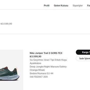 Nike Siparişim 1 Aydır Bekletiliyor Ve Israrla Ücret İadesi Yapılmıyor