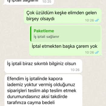 Evde Ekişi Paketleme Evde Paketleme İşi İçin Kapora İsteyip Cayma Bedeli Yalanı Söylediler