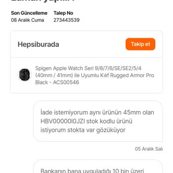 Hepsiburada Müşteri Taleplerini Açıklamaya Bakmaksızın İşleme Alıyor