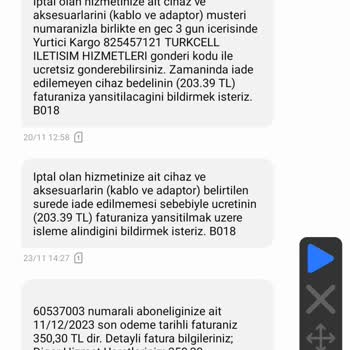Turkcell Superonline Kullanmadığım Faturayı Ödememiş İstiyor