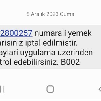 Trendyol Yemek Yemek Sipariş İptali