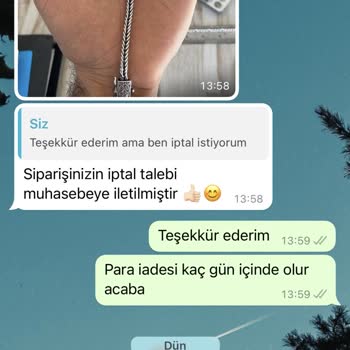 Telkari Dünyası Para İadem Yapılmadı
