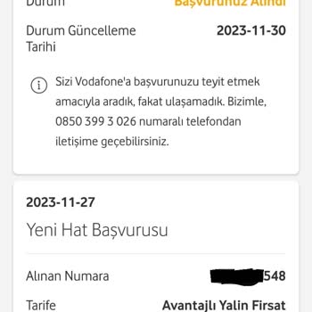 Vodafone Online Yeni Hat Başvurusun Da Seçilen Numara Aldatmacası!