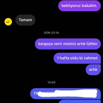 Beyond Analog Kargoya Verilmeyen Ücreti Ödenmiş Ürünlerim